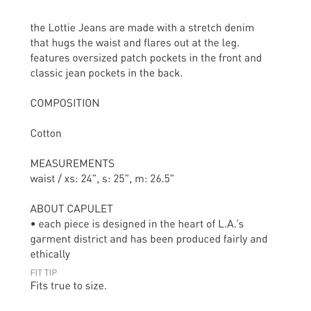 Capulet jeans - Picture 6 of 6